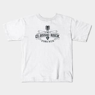 Vintage Classic Rock Forever Badge Kids T-Shirt